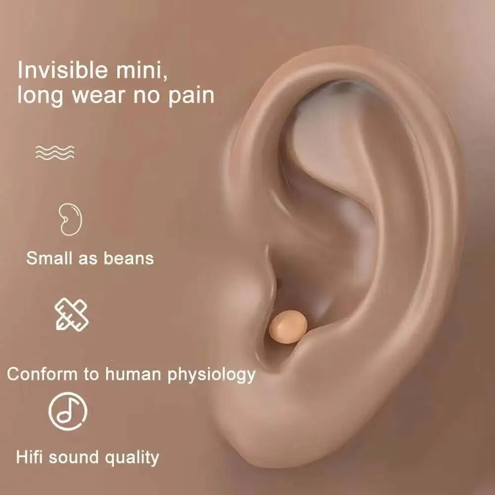 Mini Bluetooth 5.2 Earphones Smart Touch Invisible Sleep Earphones Sports Gaming Earphone Comfortable To Wear HIFI Sound Quality