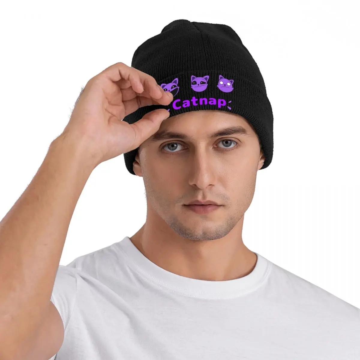 Catnap Smiling Critters Beanies pour hommes et femmes, chapeau d'hiver chaud, casquettes documents