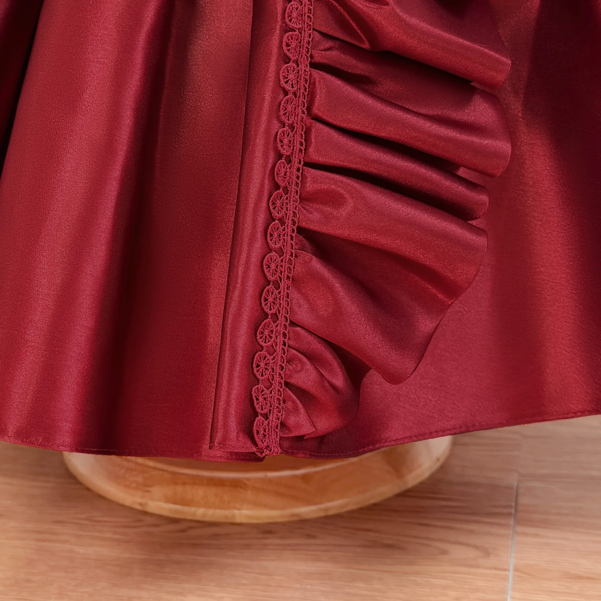 Weihnachtsparty-Kleider für Kleinkinder, elegante Schleifenkleider für Mädchen, 1. Geburtstag, Hochzeit, Brautjungfernkleider, Neujahrs- und Weihnachtskostüme für Mädchen – Detail 7