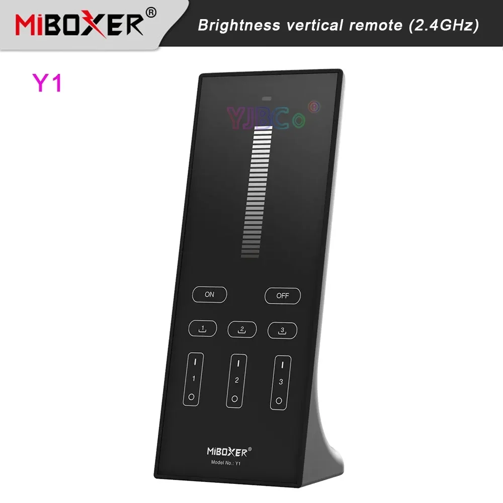 

Miboxer Y1 Brightness dimmable 2.4G vertical remote monochrome controller max 3 Save scene touch single color Dimmer Switch