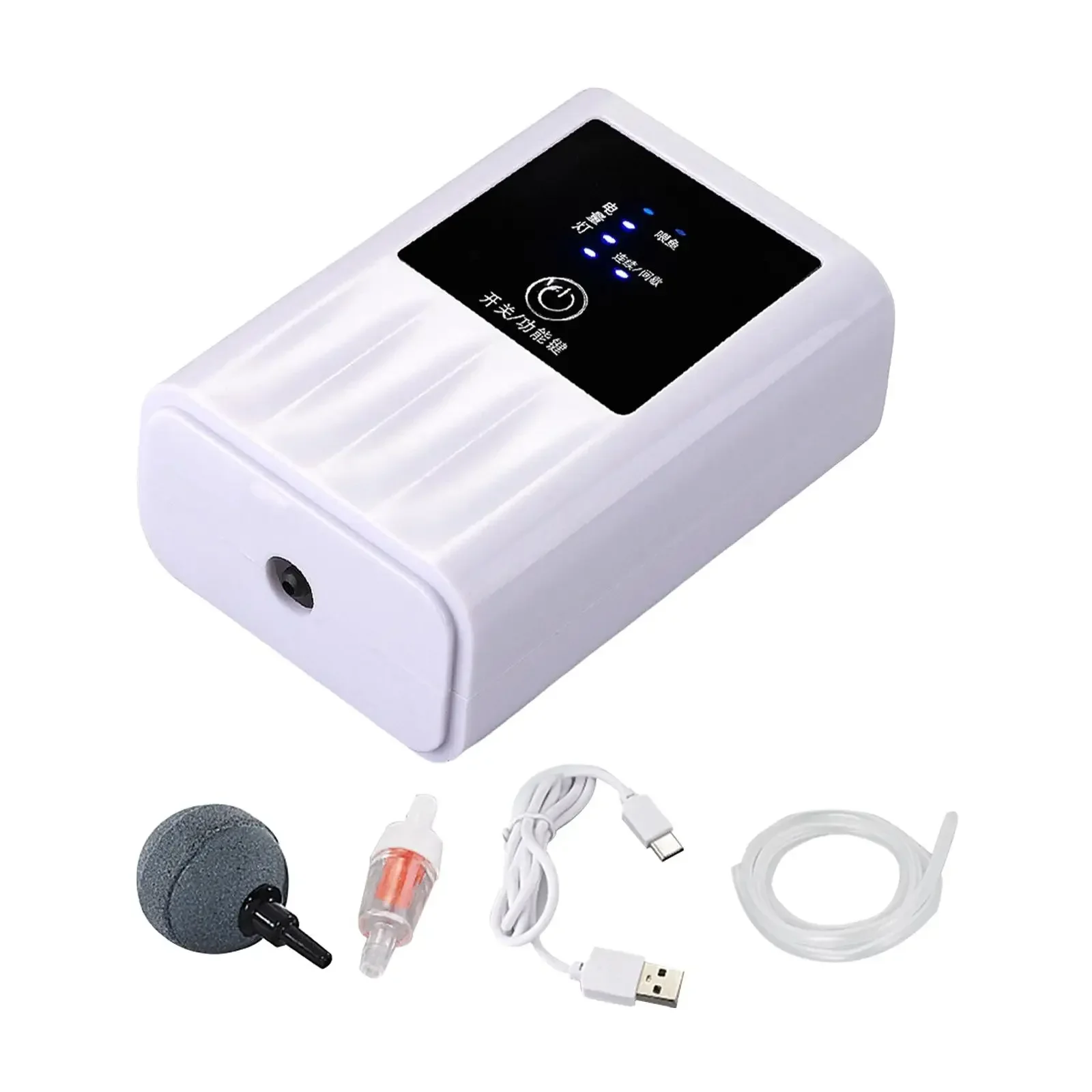 Portable Small Aquarium Air Pump Dual Purpose Fish Tank Oxygen Aerator Pump Quiet for Outdoor aquarium pump