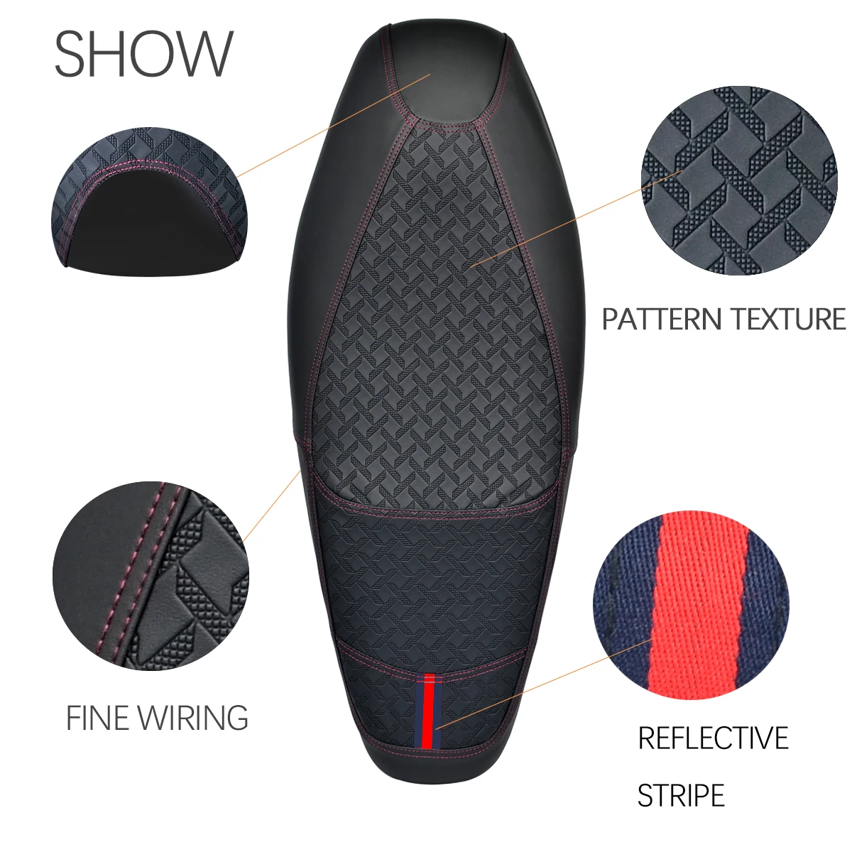 For Click 125 150 Seat Cushion Cover and 3D Mesh Breathable seat cover For Honda Click125 150 Motorcycle accessories seat cover view 3