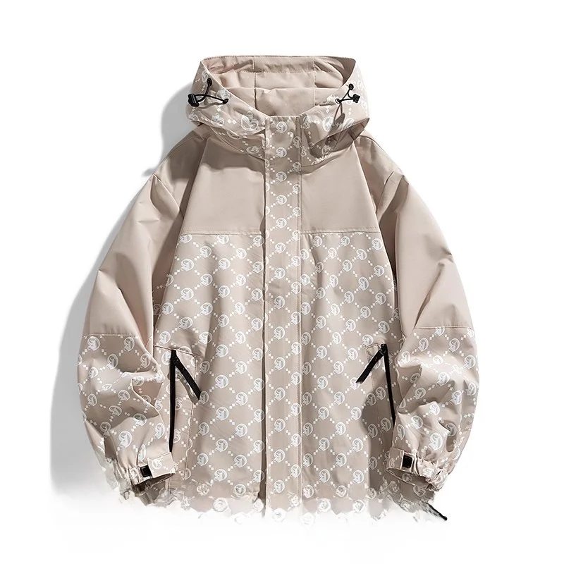 

Outdoor Sports Tee-Proof Jaet Men Women Spring Autumn Waterproof Windproof Hooded Color Blo Climbing Suit Zipper Closur...