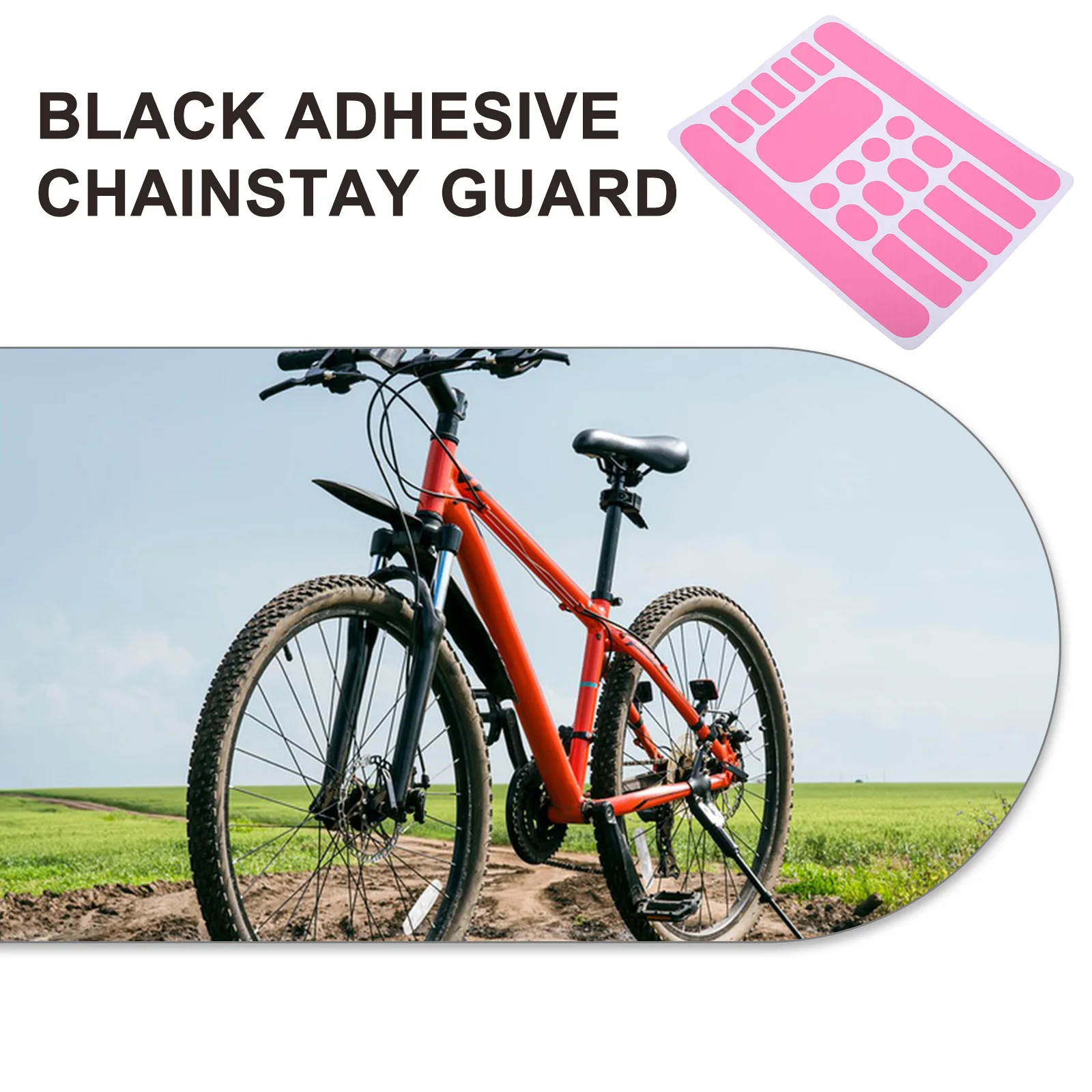 

1 Sheet Bike Frame Protection Sticker Chain Stay Guard for Mountain Road Folding Bikes Waterproof Protective Tape for Cycling