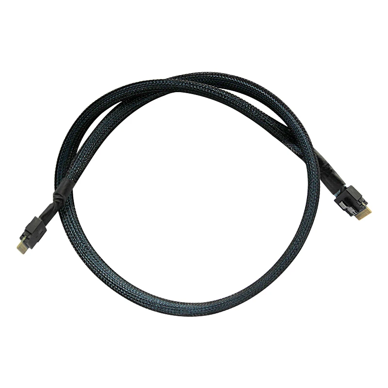 

SlimSAS to SlimSAS, SFF-8654(x8) 74Pin to SFF8654(x8), 67CM Length 12G/PCIe4.0 NVMe Cable Compatible with SlimSAS 8i Port