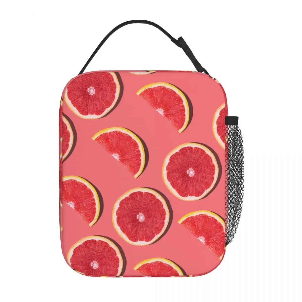 Fresh Red Grapefruit Merch Insulated Lunch Bag Work Food Box Portable Unique Design Cooler Thermal Lunch Box