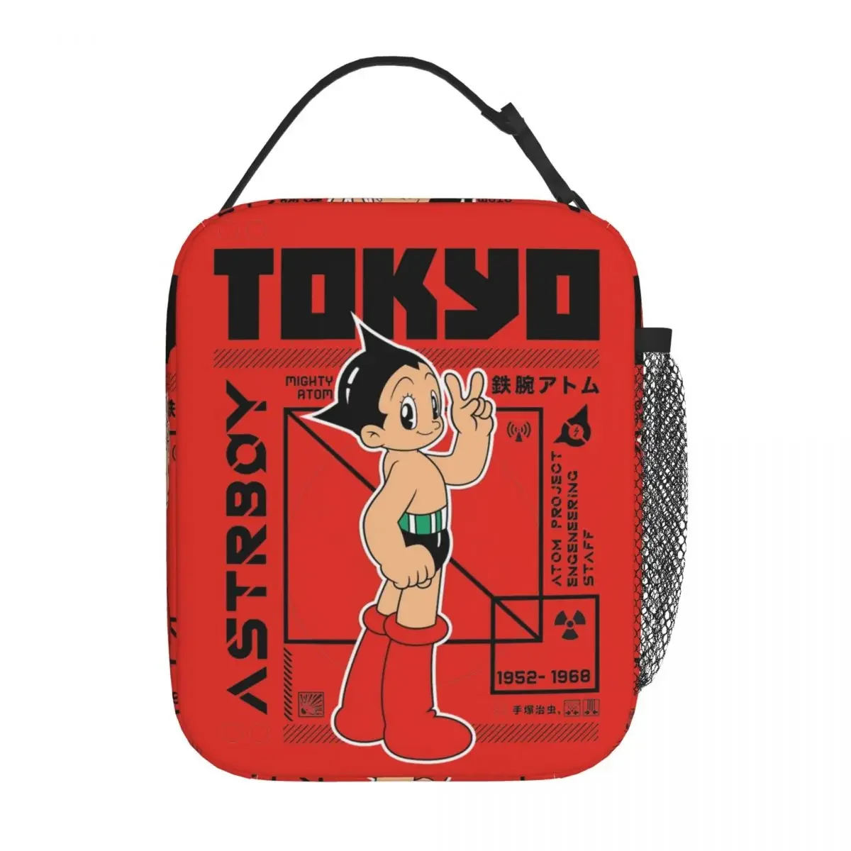 Astroboy Astro Boy Anime Insulated Lunch Bag Thermal Bag Meal Container Leakproof Lunch Box Tote Bento Pouch School Outdoor