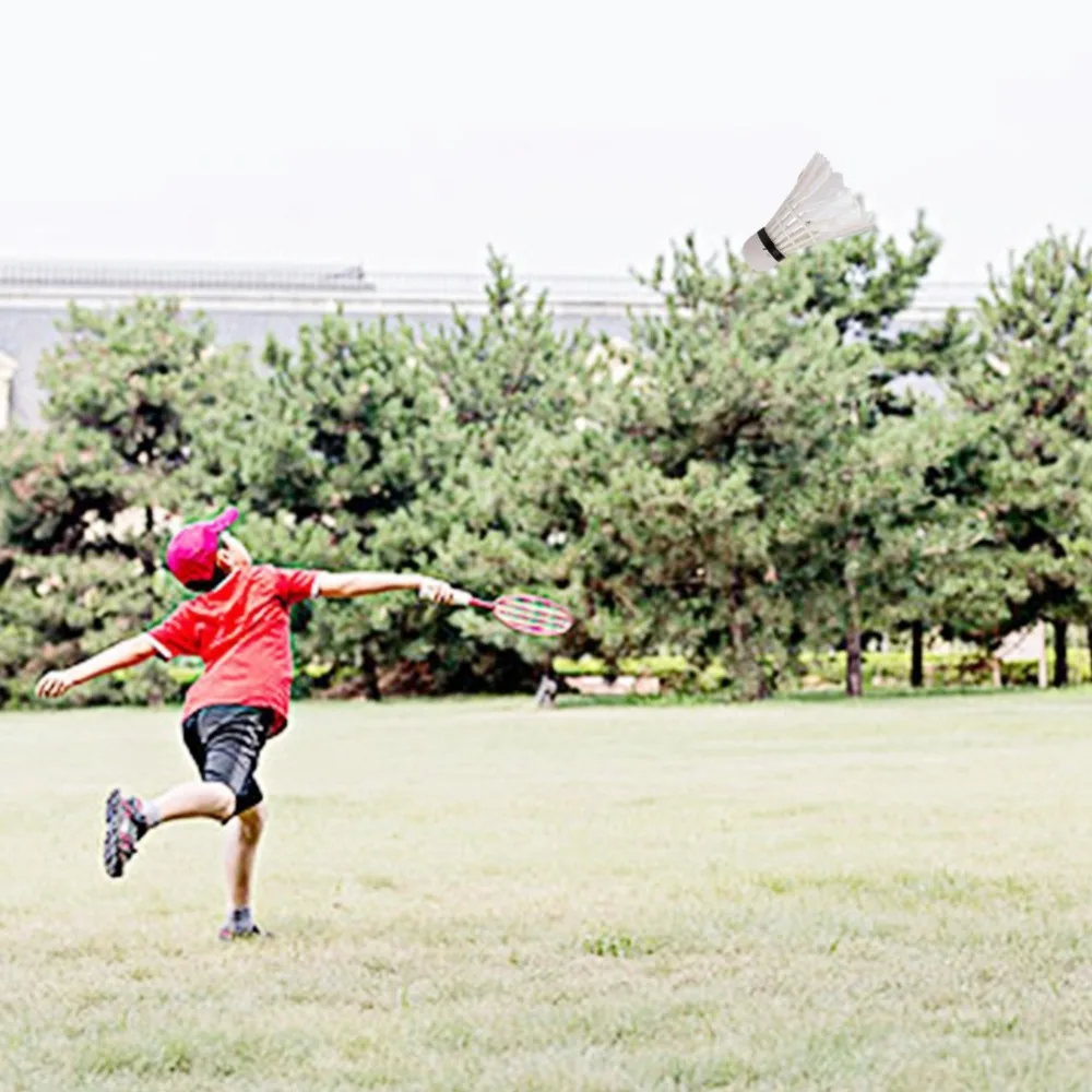 

3pcs Badminton White Goose Feather Shuttlecocks Goose Feather Badminton Shuttlecocks Feather Badminton Indoor Training