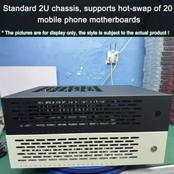 Mobile Phone Motherboard Expansion Chassis 20 Interfaces USB/OTG Optional Cluster Control Metal Case Expansion Dock For Samsung