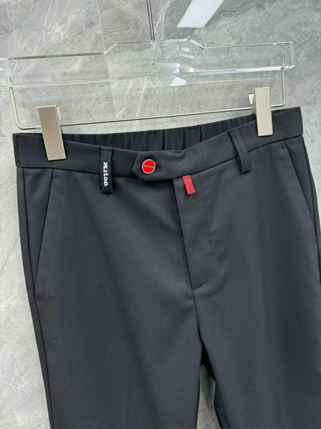 

Kiton старый стиль денег деловые простые однотонные универсальные повседневные брюки