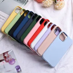 Candy Thin Soft Color Phone Case For iphone 16 15 14 13 12 11 Pro max 7 8Plus X Xs XR Silicone Back Capa For iphone SE 20 Cover