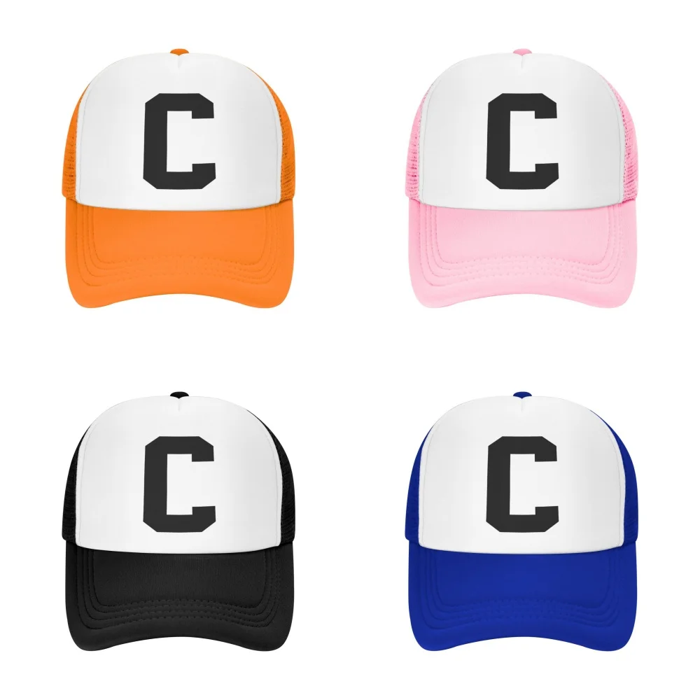 

New Fashion C Letter Mesh Hats Men Women Foam Trucker Hats Sports Team Baseball Caps Print Sun Hat Adult Gorros Caps