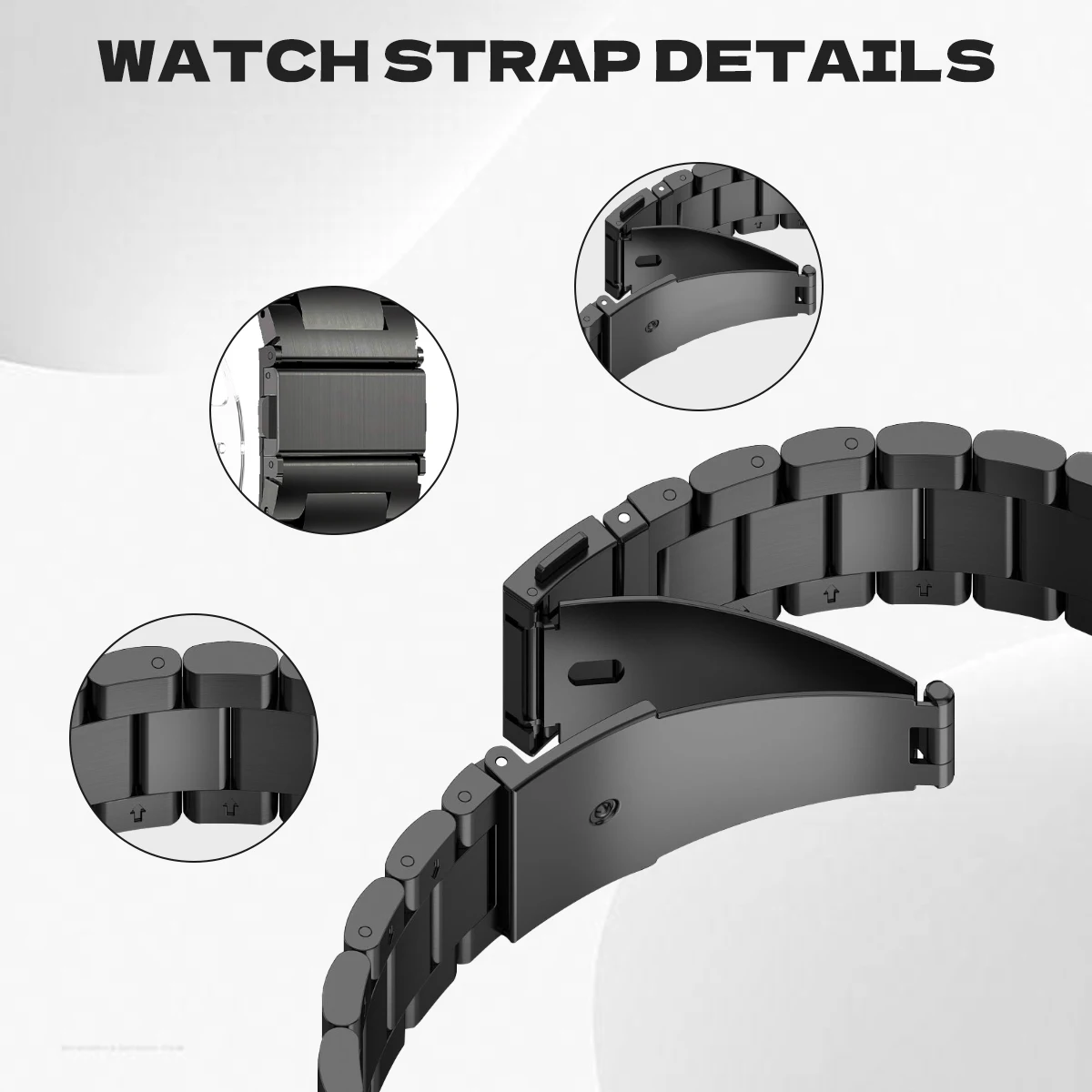 Strap + Case for Samsung Galaxy Watch 6 5 4 40mm 44mm Stainless Steel Band Anti-scratch Protector Screen PC Cover Metal Bracelet