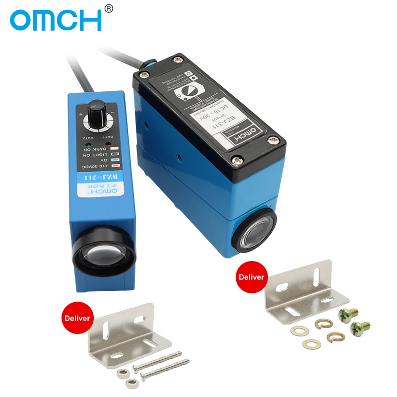 

OMCH BZJ Series Colour Sensors Optical Sensors Resistant To Background Interference Automatic Positioning Colour Recognition