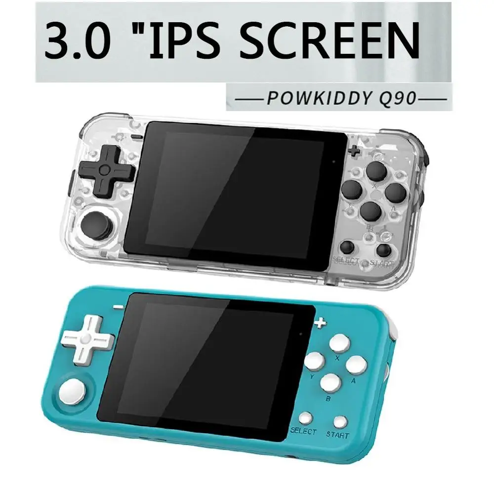 

Q90 Retro Handheld Game Player 3.0 inch IPS Screen 16GB Dual Open Source System Portable Pocket Mini Video Game Console 12 types