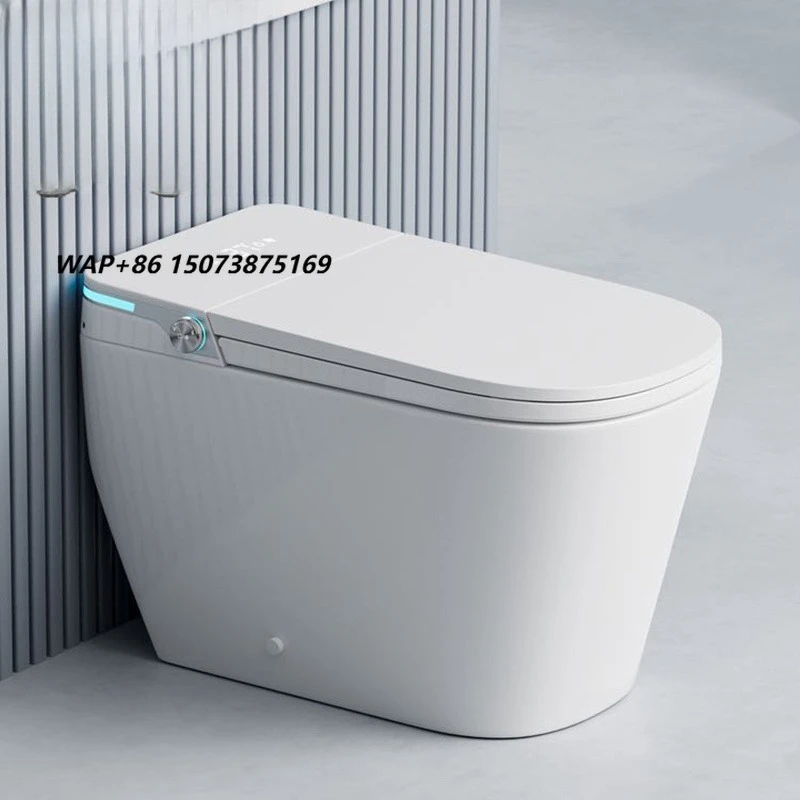Smart Toilet Square Ceramic Fully Automatic Dual-Flush Included Floor Mounted High-Speed Air-Drying Heated Seat Night Light