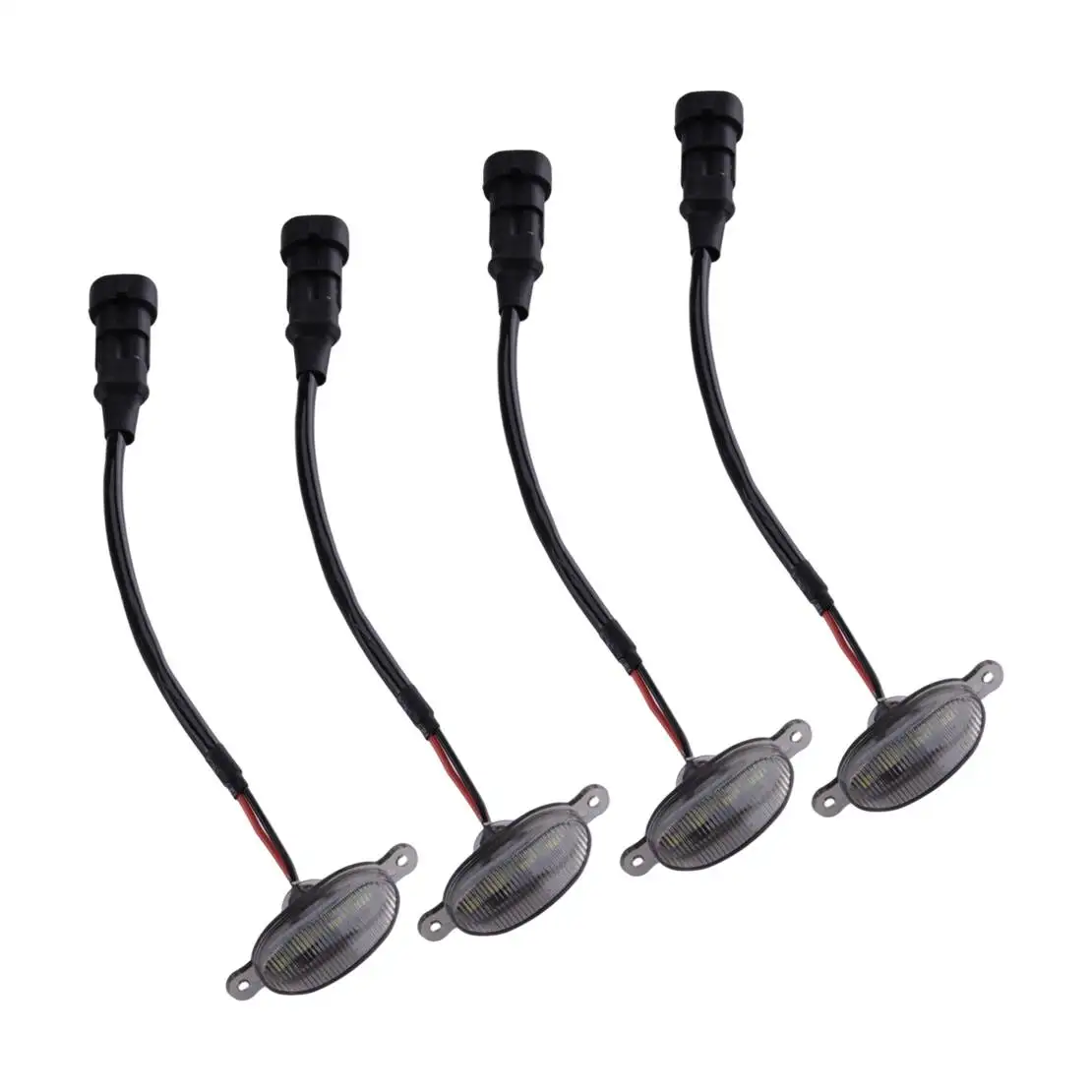 

Smoke Black Lens LED Grille DRL Daytime Running Light Kit White Lamps 12V 6000K Fit For Ford Ranger F150 F250 F350