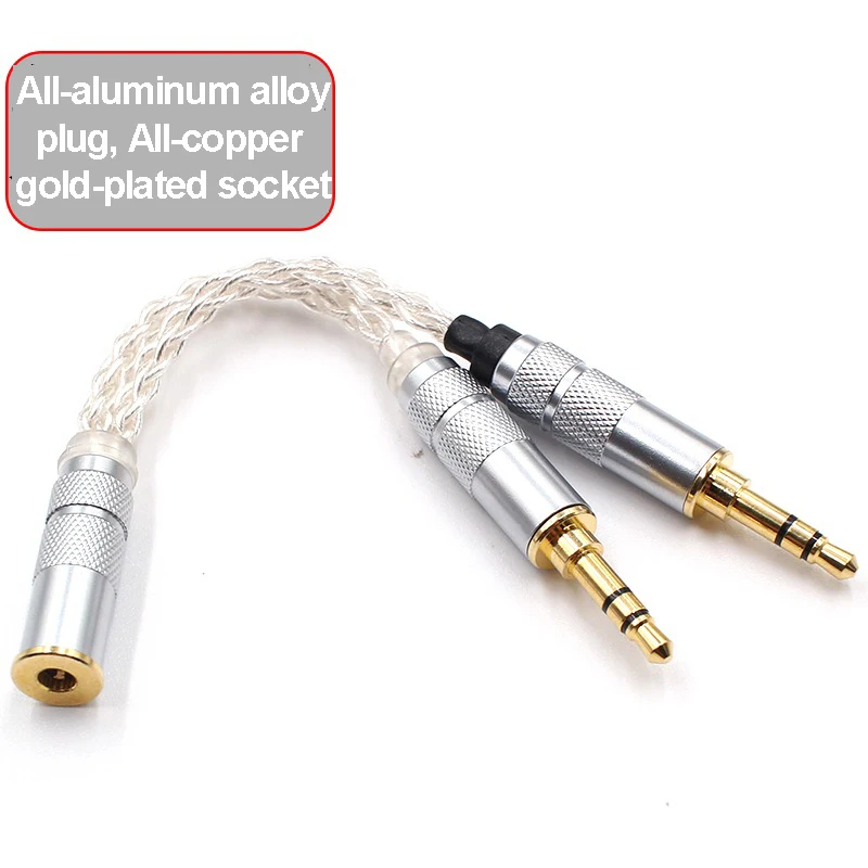 Dual 3.5mm Balanced To 2.5/4.4mm XLR Four-core Adapter Audio Cable 4.4mm Balanced Female To Dual 3.5mm Balanced Male Converter