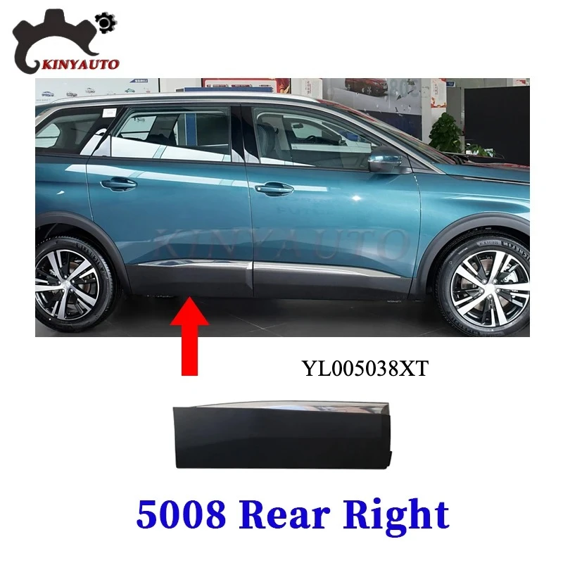 Voor Peugeot 4008 5008 Side Moulding Chrome Voor Achter Deur Garneer Anti-kras Strip Trim Protector Plaat Auto Accessoires