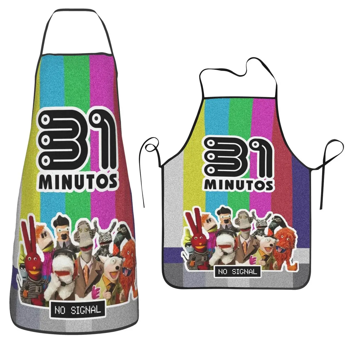 Comedy 31 Minutos Sketches Aprons Chef Cuisine Tablier Sleeveless Bib Kitchen Cleaning Pinafore for Women Men Gardening