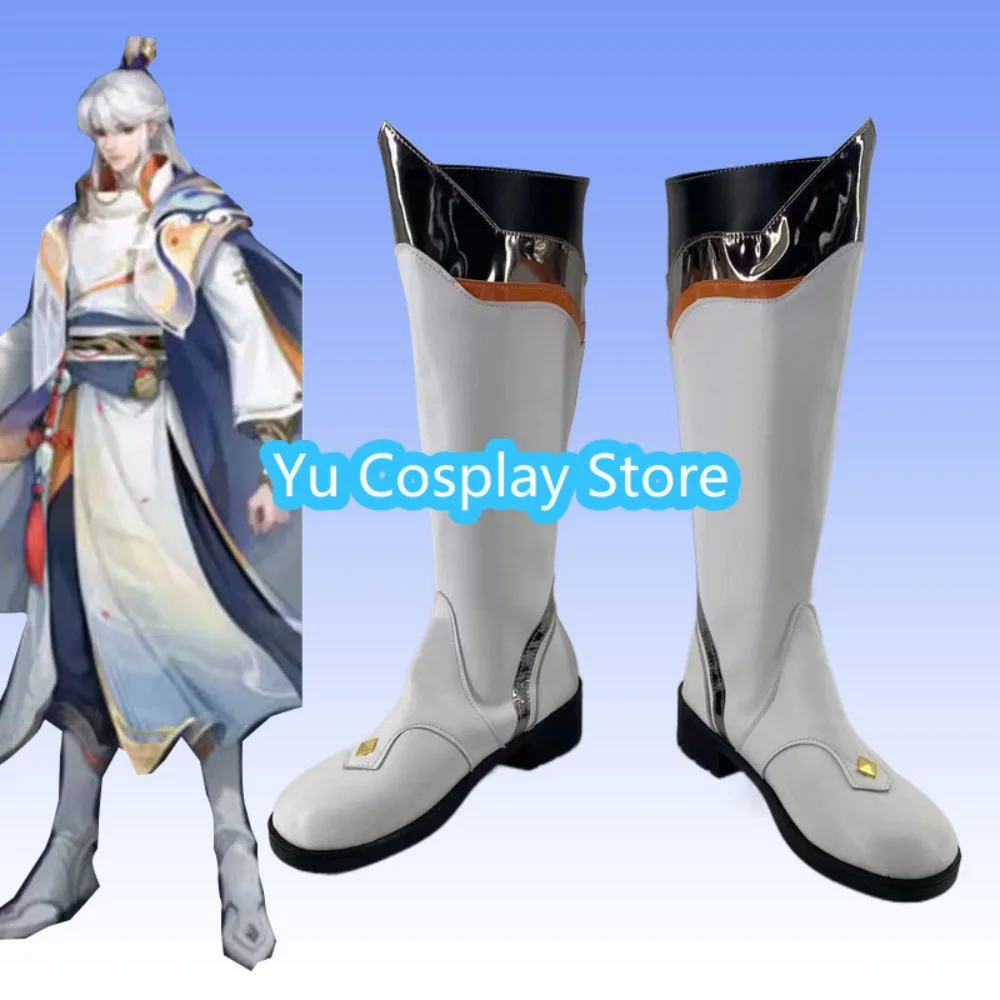 

Honor of Kings Yi Xing Teng Wang Ge Xu Cosplay Shoes Traditional Chinese Style Boots Made Anime Expo Party Shoes