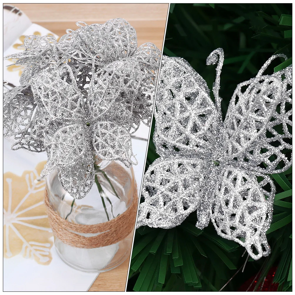 

8Sets Simulation Butterflies Decoration Romantic Garden Art Decoration Butterflies Adorn Xmas Supply