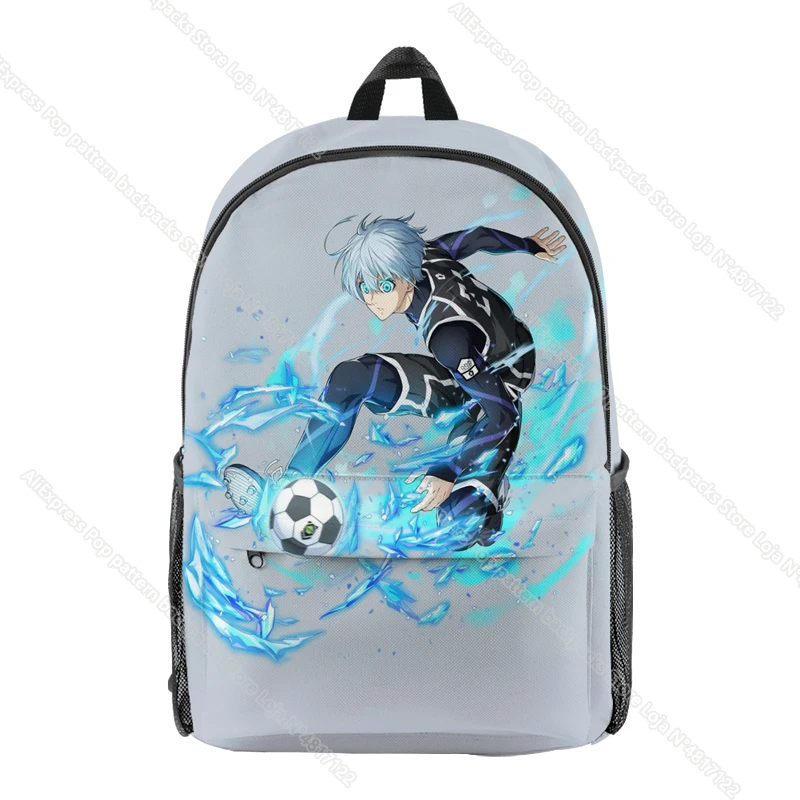 アニメブルーロックバックパック凪征士郎子供スクールバッグいさぎ与一子供オックスフォードデイパックティーン少年少女ショルダー通学