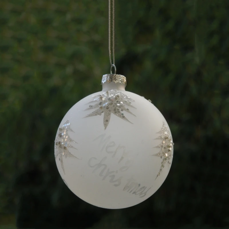 

Free Shipping 8pcs/pack Diameter=8cm Frosty Series Christmas Ball Festival Hanging Globe Pendant Decorative Handmade Friend Gift