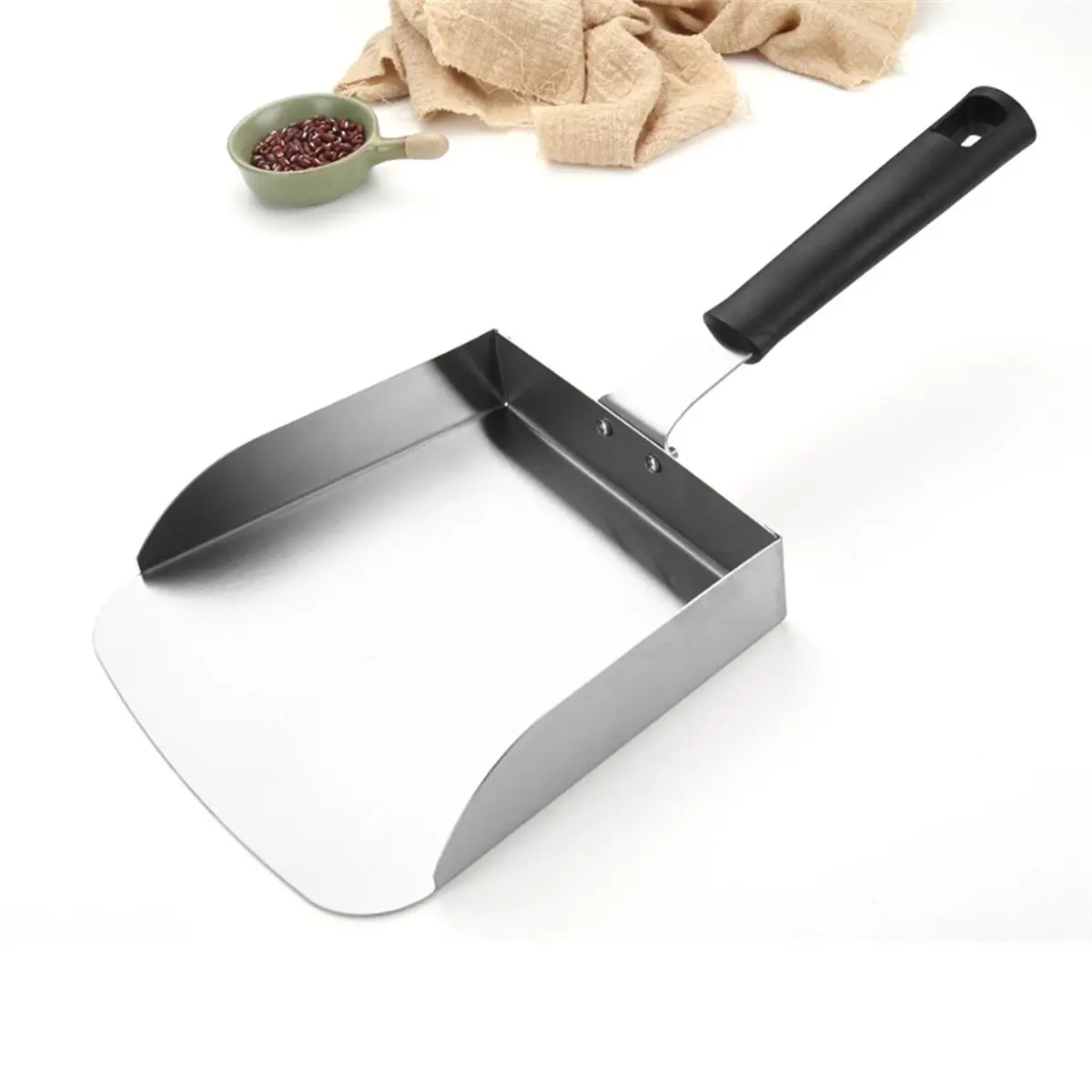 2026 New Stainless Steel Food Spatula BBQ Spatula Griddle Food Mover Multifunctional Food Shovel BBQ Tools Kitchen Accessories
