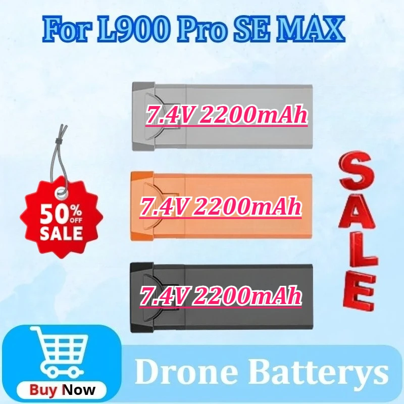 

New 7.4V 2200mAh L900 SE Drone Battery for L900PRO SE Max Upgraded L900 Pro SE Max Replacement Intelligent Flight Accessories