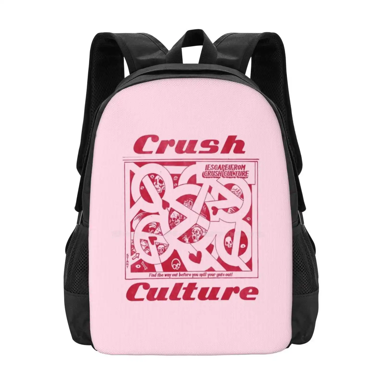 Crush Culture Maze School Bags For Teenage Girls Laptop Travel Bags Crush Culture Maze Conan Gray Aesthetic Aestheticqueen