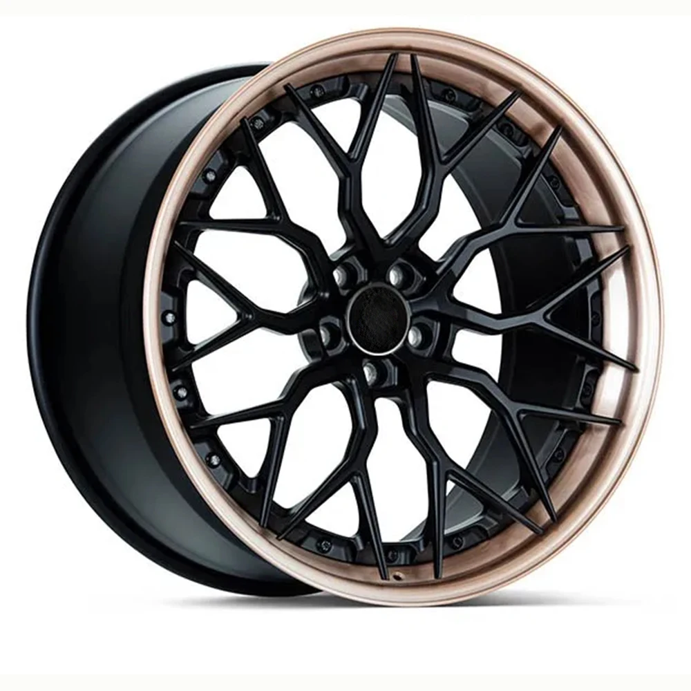 4 Wheels Aluminum Alloy Two-piece Forged Car Wheels, 18-22 inches, Factory Quality Assurance, Customization Accepted