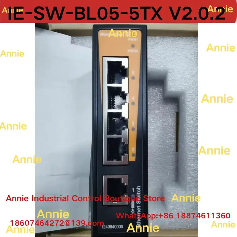 

совершенно новый. 5-портовый промышленный коммутатор, IE-SW-BL05-5TX V2.0.2, 1240840000