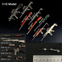 1/12 Scale Mini Sniper Rifle Gun Model AKM M4A1 98K Weapon Scene Accessories Fit 6'' Male Female Soldier Action Figure Body