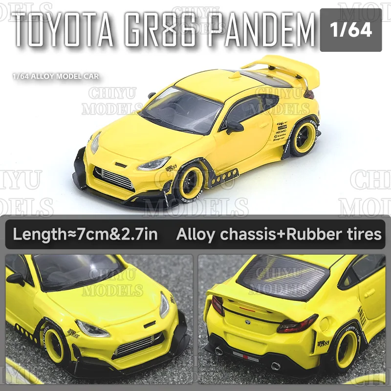 

INNO 1/64 TOYOTA GR86 PANDEM металлические литые модели автомобилей коллекционные украшения коллекционные модели спортивных автомобилей 64 модель автомобиля игрушка