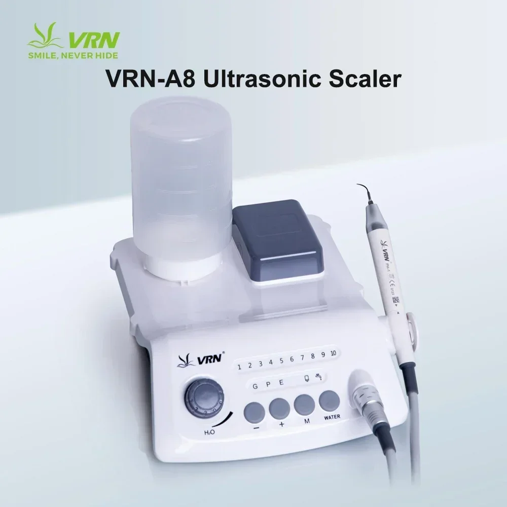 

VRN A8 Piezo Portable LED Ultrasonic Scaler Unit With Auto-water Supply Bottle Wireless Dental Ultrasonic Scaler Dentistry Tool