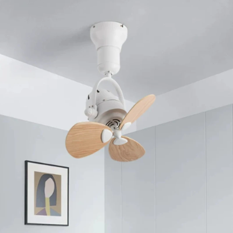 Quiet Mini Ceiling Fan, Silent Low Profile Fan for Bedroom Study, Designer Corner Fan for Small Space