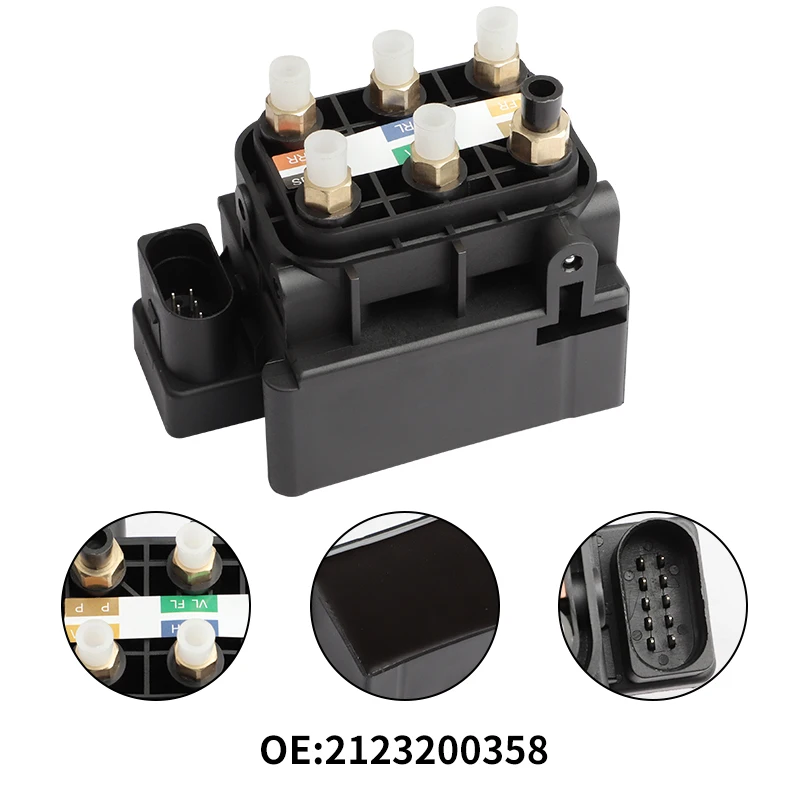 Air Suspension Valve Block Air Compressor Pump Supply Distribution For Mercedes Benz GL320 GL350 GL450 GLE350 GLE400 2123200358