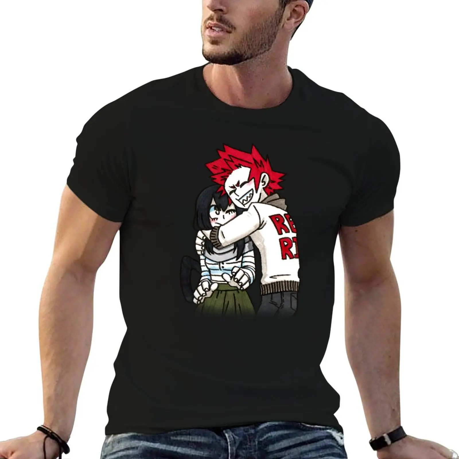 

Tsuyu&Kirishima Hug T-Shirt t shirts for man cotton funny t shirts for man cotton soft t shirt for man T-Shirt