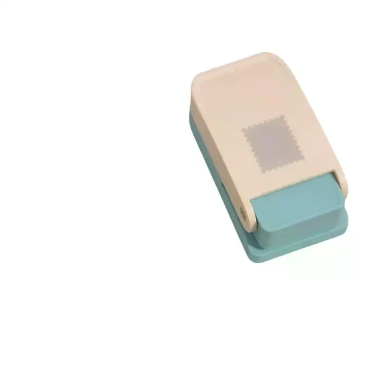 

SUCHENPH New Stamp Shape Craft Punch Embossing Machine Round Hole Punch Toothed Puncher Embosser