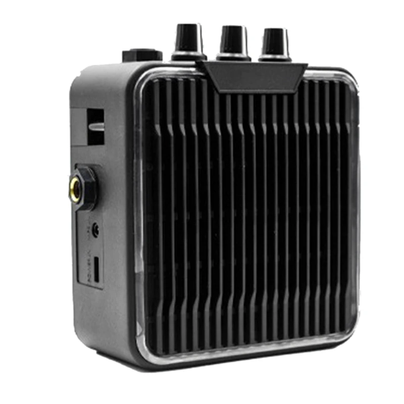 Mini Guitar Amplifier Black Guitar Amplifier With 3.5Mm & 6.35Mm Inputs 6.35Mm Output Supports Volume Tone Adjustment image 3