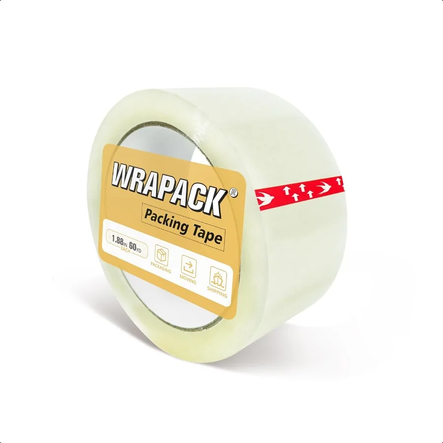 

Clear Packing Tape Heavy Duty Shipping Tape Reliable Seal for Mailing Boxes Moving Cartons 60 Yards Long 1.88 Wide 3 Inch Core