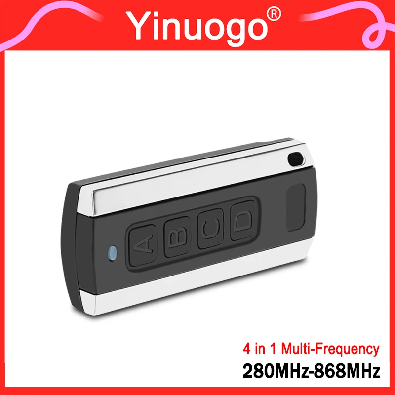 

YNG600 4 in 1 MultiFrequency Garage Door Remote Control Duplicator 280MHz-868MHz Code Grabber Clone Gate Opener Hand Transmitter