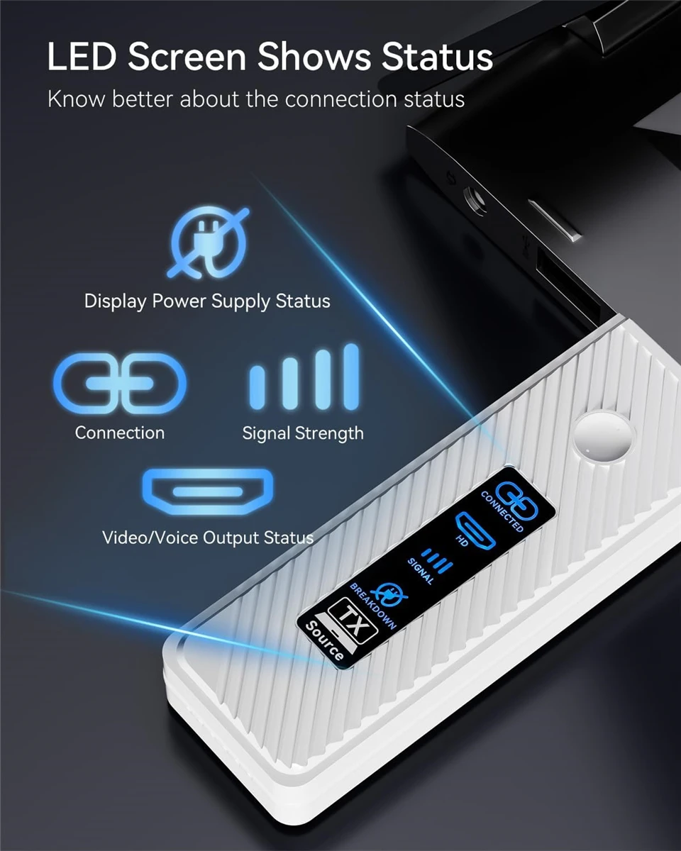 60m Wireless HDMI Extender Kit - Video Transmitter and Receiver