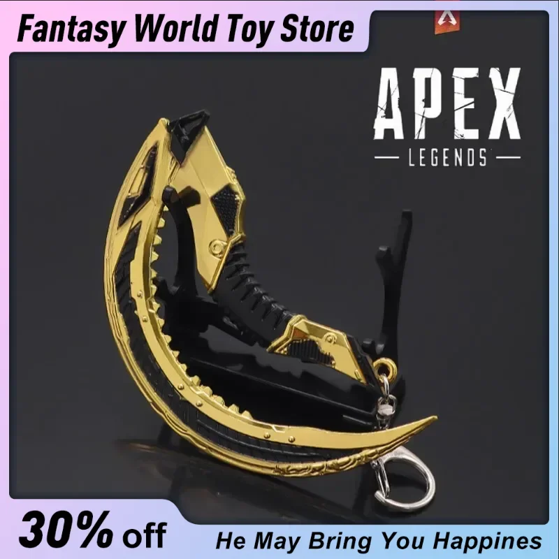 Apex Legends Heirloom Seer Fist Sickle 12cm Octane Valkyrie Game Keychain Weapons Knife Katana Samurai Desktop Display Gift Toy