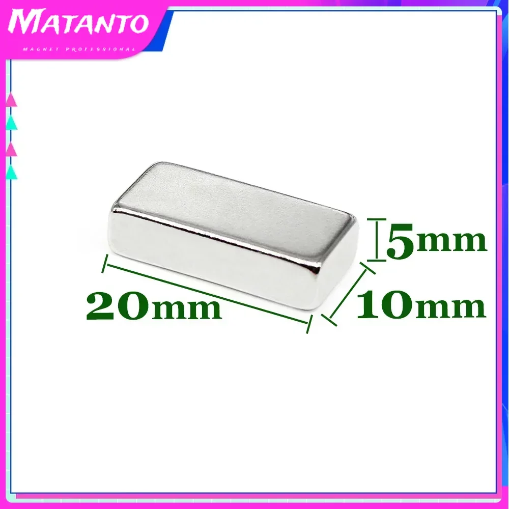 

5/10/50PCS 20x10x5mm 20x10x10mm Quadrate Powerful Strong Magnetic Magnets Block Neodymium Magnets Permanent Magnet