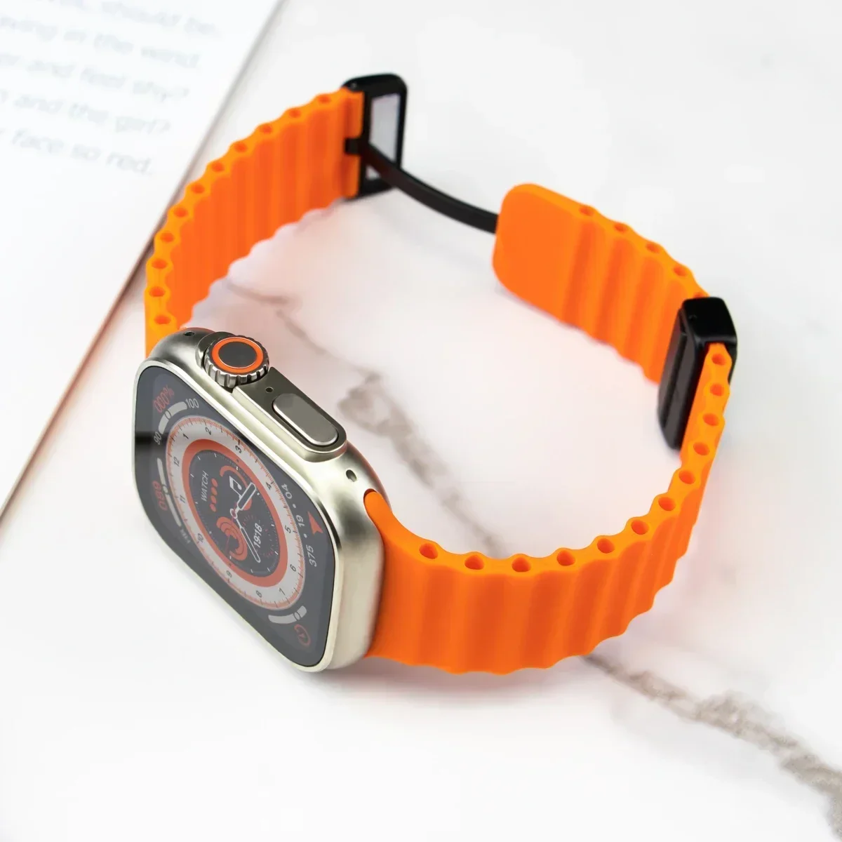 حزام مشبك مغناطيسي لساعة أبل 44 مللي متر 40 مللي متر 49 مللي متر 45 مللي متر 41 مللي متر 38 مللي متر سوار سيليكون iWatch 10 9 8 7 6 5 4 3 Se Ultra 2