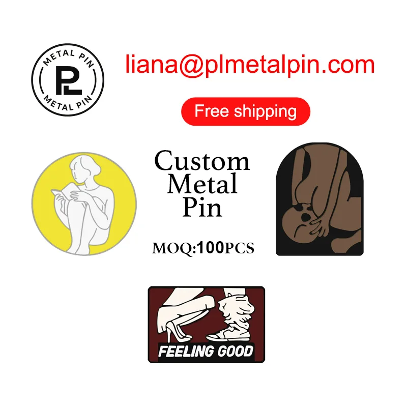 

Custom Enamel Pin Creative Design Funny Novelty Brooch for Clothes Backpack Club Community Accessories