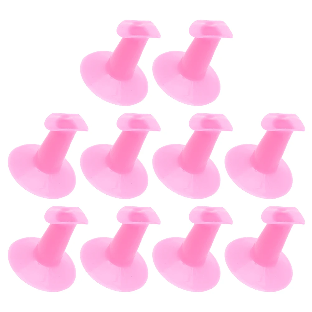 

10 Pcs Plastic Finger Stand Stand for Nail Art Rest Support Home DIY Salon Use Manicure Practice Finger Holder Tool
