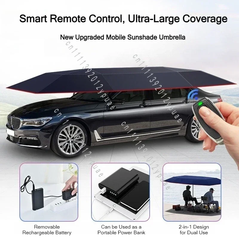 Automatic Folding Car Roof Canopy, Heat Insulation Sun Shield, Sun Protection Cover for Sedan
